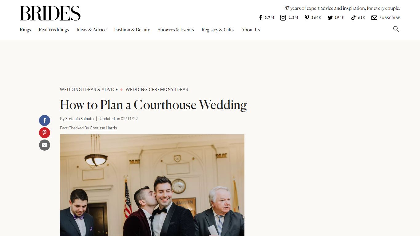 How to Plan a Courthouse Wedding: Tips and Etiquette - Brides